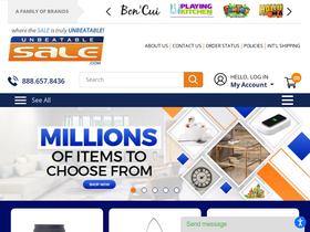'unbeatablesale.com' screenshot