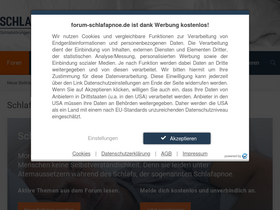 'forum-schlafapnoe.de' screenshot