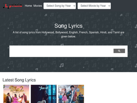 'lyricsia.com' screenshot