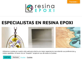 'laresinaepoxi.com' screenshot
