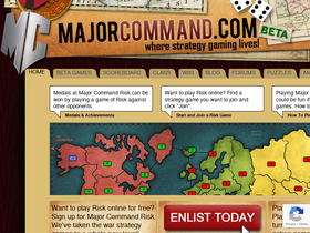 'majorcommand.com' screenshot