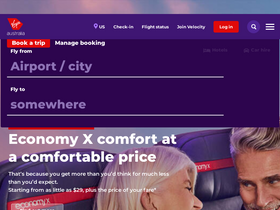 'charter.virginaustralia.com' screenshot