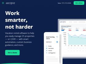 'escapia.com' screenshot