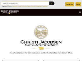 'sosmt.gov' screenshot