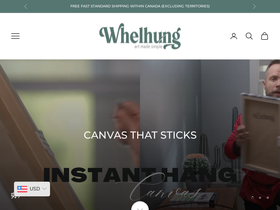 whelhung.com homepage screenshot
