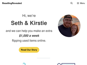 'resellingrevealed.com' screenshot