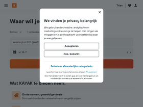 'kayak.nl' screenshot