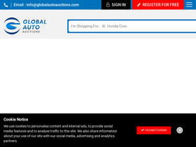'globalautoauctions.com' screenshot