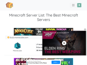 'minecraft.buzz' screenshot