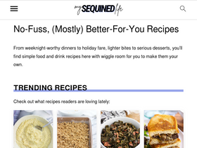 'mysequinedlife.com' screenshot