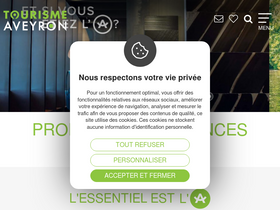 'tourisme-aveyron.com' screenshot