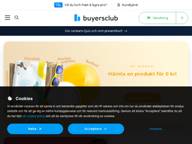 'buyersclub.se' screenshot