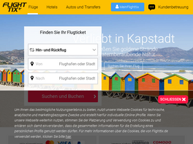 'flighttix.de' screenshot