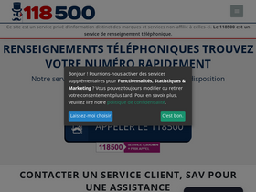 '118500.fr' screenshot