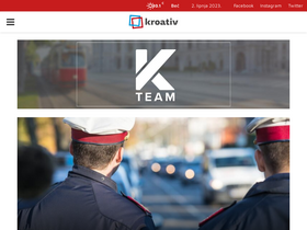 'kroativ.at' screenshot