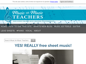 'music-for-music-teachers.com' screenshot