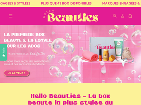 hello-beauties.com homepage screenshot