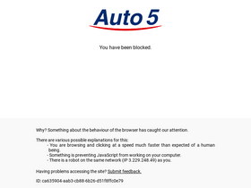 'auto5.be' screenshot