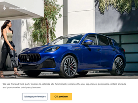 'maserati.com' screenshot