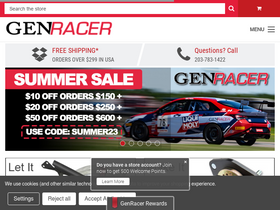 'genracer.com' screenshot