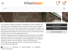'billigerluxus.de' screenshot