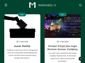 'milenialis.id' screenshot