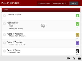 'koreanrandom.com' screenshot