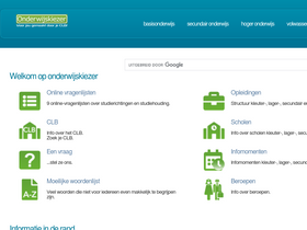 'onderwijskiezer.be' screenshot