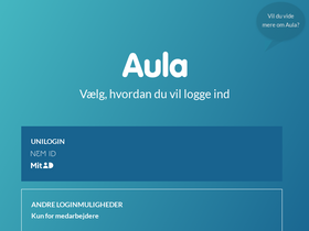 'aula.dk' screenshot