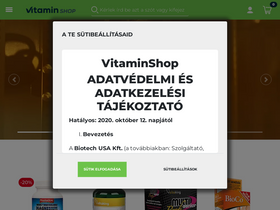 'vitaminshop.hu' screenshot