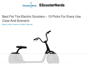 'escooternerds.com' screenshot