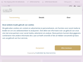 Bemineral homepage screenshot