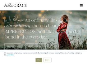 'bellagracemagazine.com' screenshot