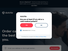 'dutchie.com' screenshot