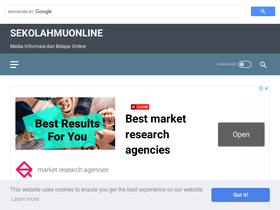 'sekolahmuonline.com' screenshot