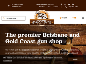 'shootersdelight.com.au' screenshot