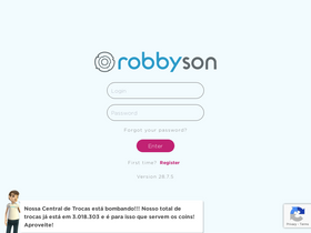 robbyson login entrar