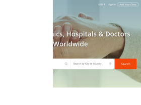 'mymeditravel.com' screenshot