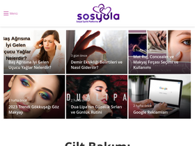 'sosyola.com' screenshot
