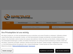 'marktplatz-mittelstand.de' screenshot