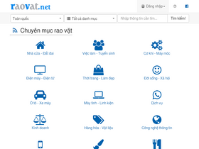 'raovat.net' screenshot