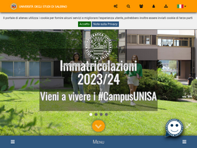 'unisa.it' screenshot