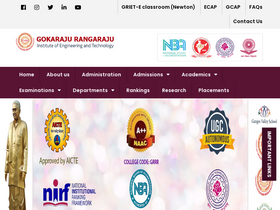 'griet.ac.in' screenshot