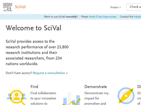 'scival.com' screenshot