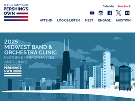 'usarmyband.com' screenshot