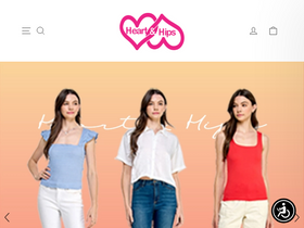 Heartandhips homepage screenshot