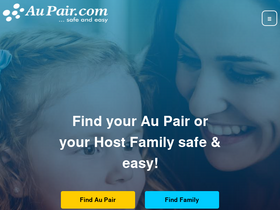 'aupair.com' screenshot