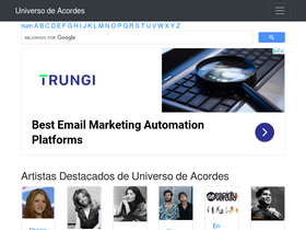 'universodeacordes.com' screenshot
