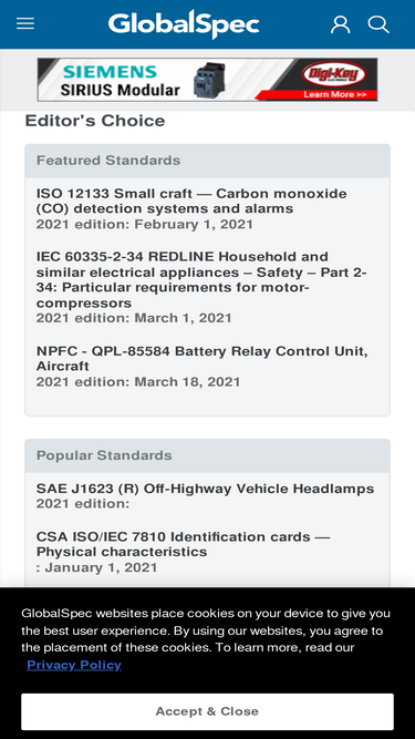 standards.globalspec.com