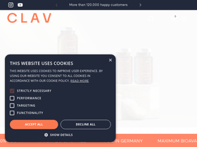 clav-health.com homepage screenshot